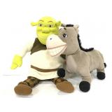 Shrek & Donkey large plush toys