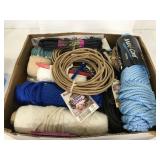 Box of craft supplies