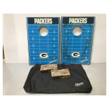 Packers Corn hole boards and bean bags