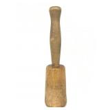 Antique primitive wooden cabbage masher