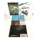 Five assorted bicycle catalogs