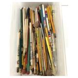Lot of assorted vintage pencils and more