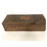 Antique wooden storage box