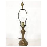 Heavy brass table lamp