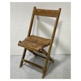 Vintage/antique wooden folding chair