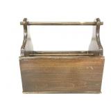 Vintage wood magazine rack