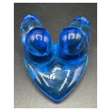 Signed Bluebird of Happiness art glass