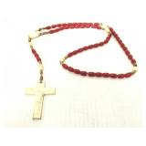 Beaded plastic rosary