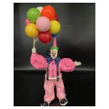 Painted paper mache balloon clown