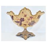 Plaster large decorative centerpiece bowl