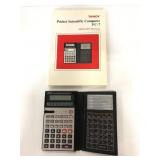 Vintage Tandy Pocket Scientific Computer & manual