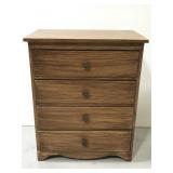 Vintage solid wood small painted dresser