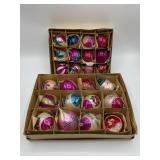 Vintage holiday Christmas ornaments