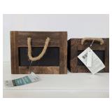 Two  Storage Essentials wood boxes