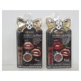 Two new Velvet Lip Paint + Lip effects
