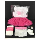 Lot of baby girl clothing items