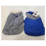 Two  medium size dog puffer Jackets