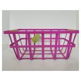 The Spring Shop pink metal basket