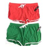 Pair of new red & green No Boundaries shorts