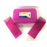 Three new Staples pink pencil box/ cases