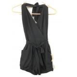 New Nicki Minaj black halter romper- size small