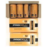 Three new packs of C12 ProCell Duracell batteries