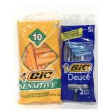 Two new packs of Bic razors