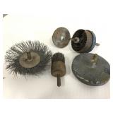 Grinding bits, and wire brush bits