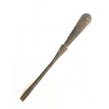 Antique carved wood handle flathead screwdriver