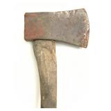 Wood handle axe