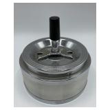 Silver portable ashtray
