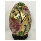 Rose garden large Cloisonné style egg