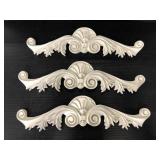 Three matching wall hanging decor pieces