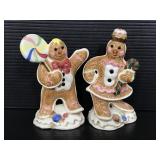 Fitz & Floyd Candylane Gingerbread Man shakers