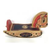 Gerber Baby vintage wood rocking horse