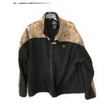 BushMaster camo and black fleece jacket