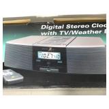 New Zenith digital stereo clock radio