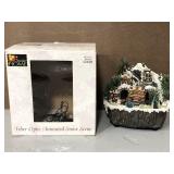 Fiber Optic Animated Snow Scene with box