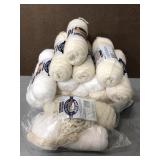 Lot of white and off white crafting yarn