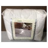 Martha Stewart Sateen- Striped mattress pad