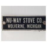 Old Nu-Way Stove Co. Wolverine, Michigan Emblem