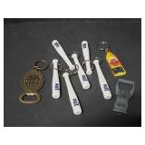 Collection of key ring bottle openers