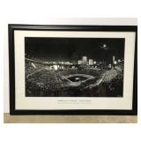 Wrigley Field MLB Scott Mutter framed art poster