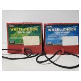 Pair of wheel chocks