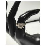 Vintage Rhinestone ring - marked 925