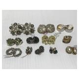Vintage clip on earring collection