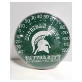 Michigan State University outdoor thermometer