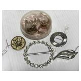 Vintage scarf loops & glove clips