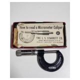 Starrett no. 436 1in micrometer