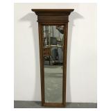 Brandt cherry wood narrow wall mirror